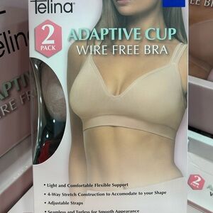 Felina Adaptive Cup Wire Free Bra 2 Pack - new in box sealed